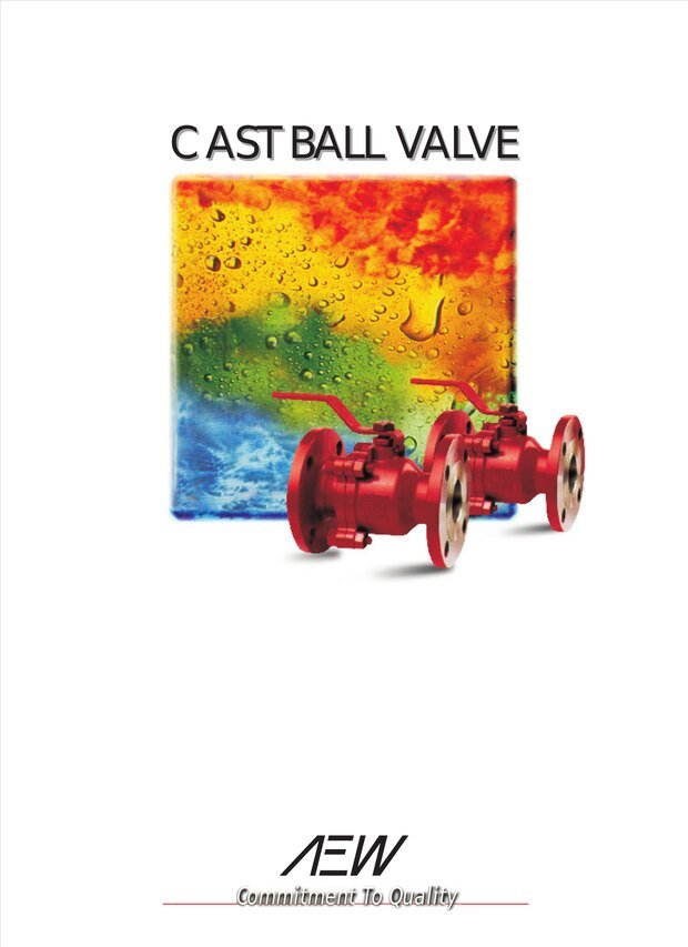 Cover of the AEW Cast Ball Valves catalogue